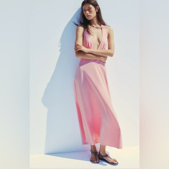 Zara halter midi dress - Picture 1 of 6